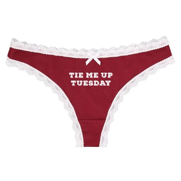 Days of The Week Lace Underwear